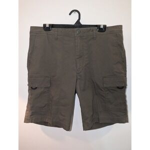 Goodfellow & Co Mens Olive Green Cargo Shorts Size 36 Ripstop Utility Hiking F1